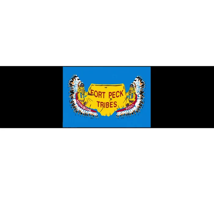 Flag Of Fort Peck Tribes Indian Reservation Bumper Sticker