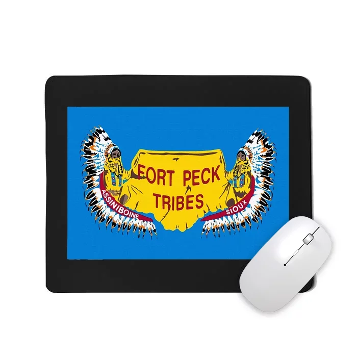 Flag Of Fort Peck Tribes Indian Reservation Mousepad