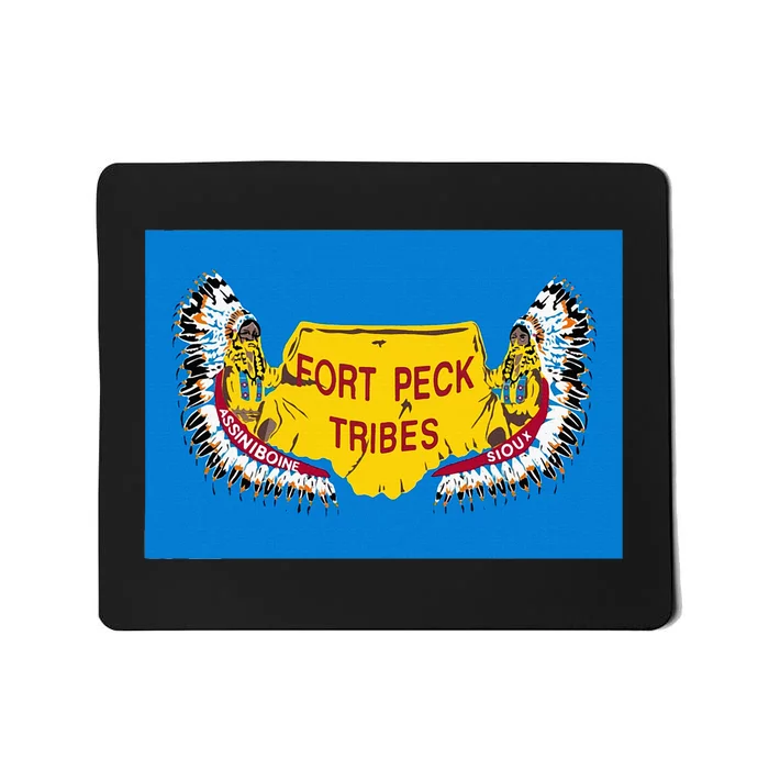 Flag Of Fort Peck Tribes Indian Reservation Mousepad