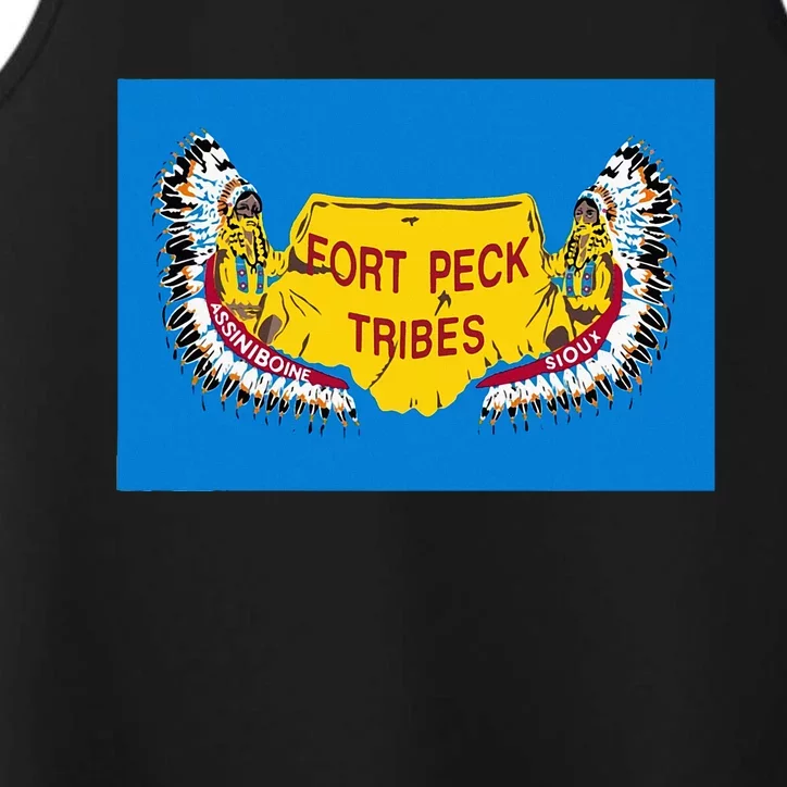 Flag Of Fort Peck Tribes Indian Reservation Performance Tank