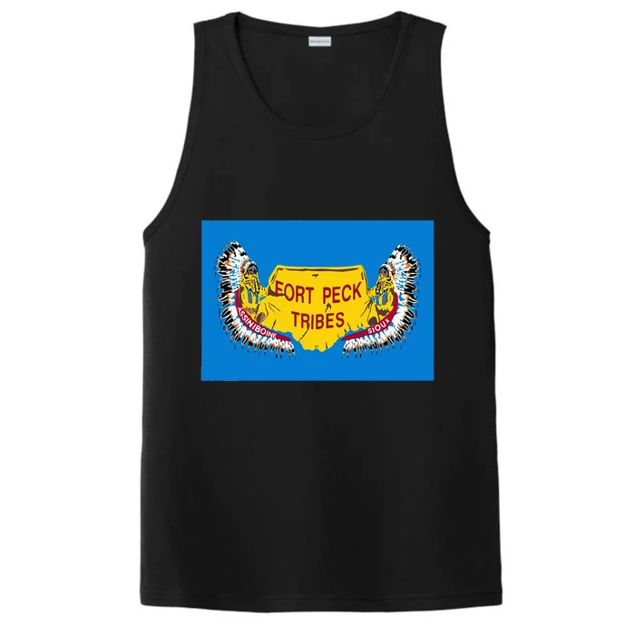 Flag Of Fort Peck Tribes Indian Reservation Performance Tank