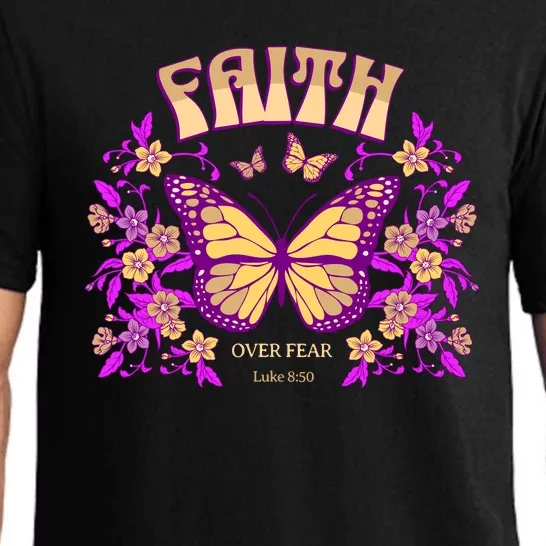 Faith Over Fear Christian Motivational Pajama Set