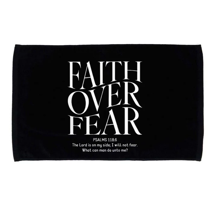 Faith Over Fear Christian Microfiber Hand Towel