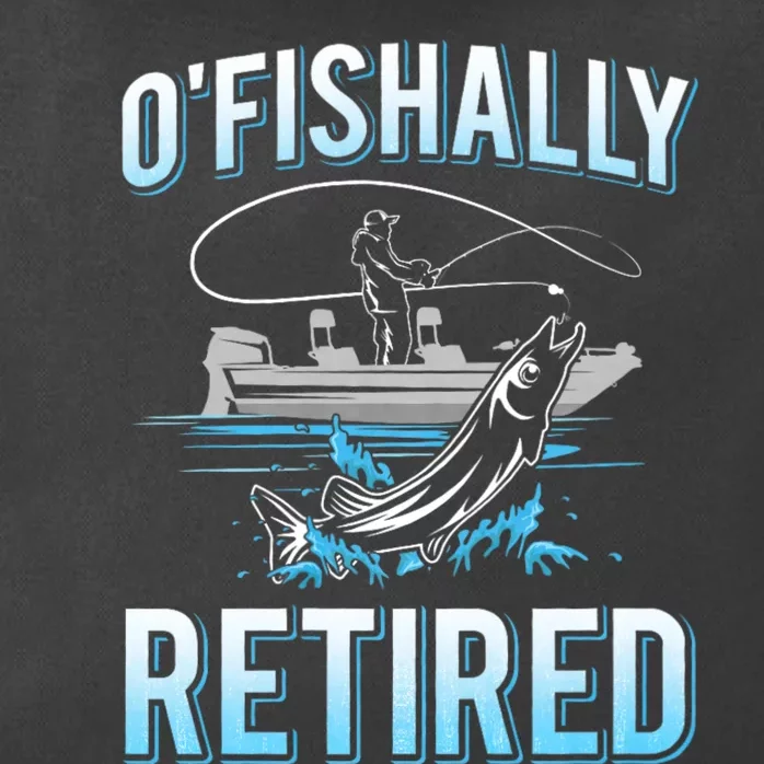 Funny O Fishally Retired For Retired Fishing Zip Tote Bag