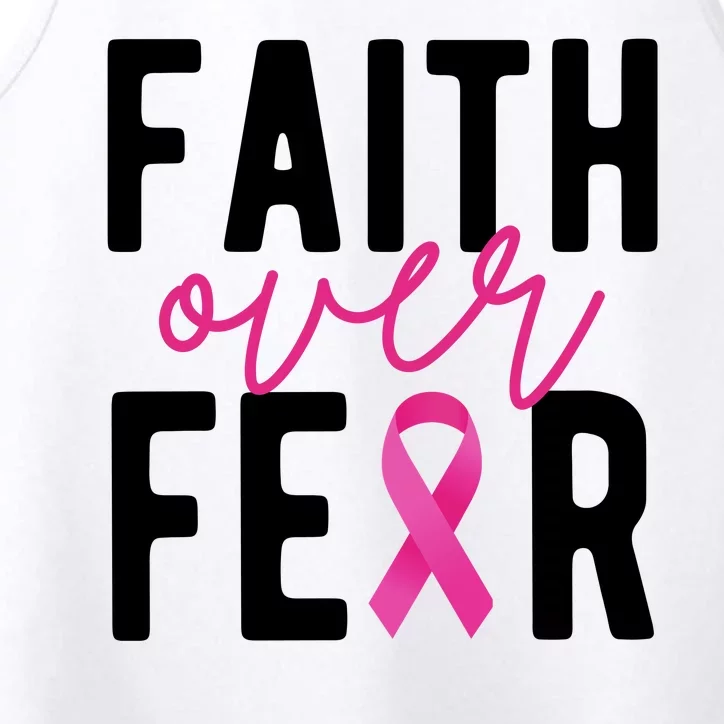 Faith Over Fear Breast Cancer Awareness Performance Tank