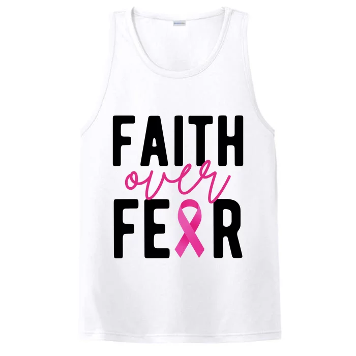 Faith Over Fear Breast Cancer Awareness Performance Tank