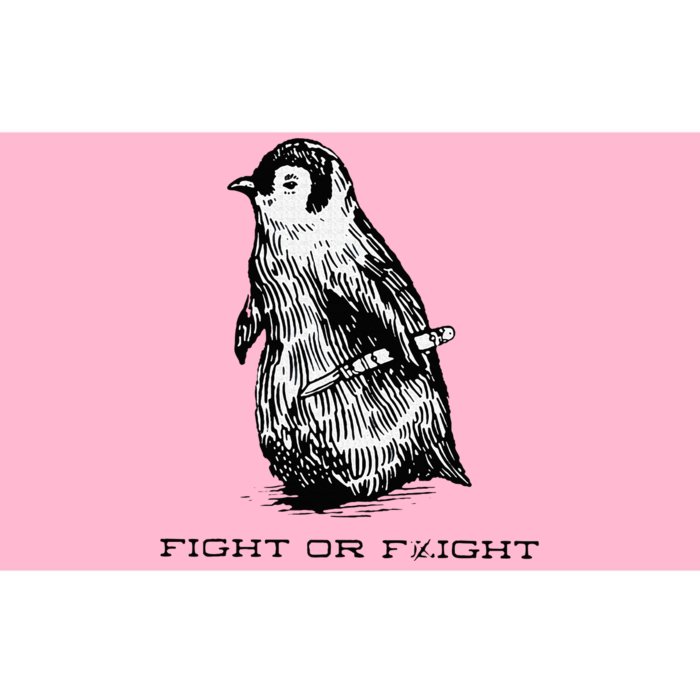 Fight or Flight Funny Penguin Pun Fight Or Flight Meme Bumper Sticker