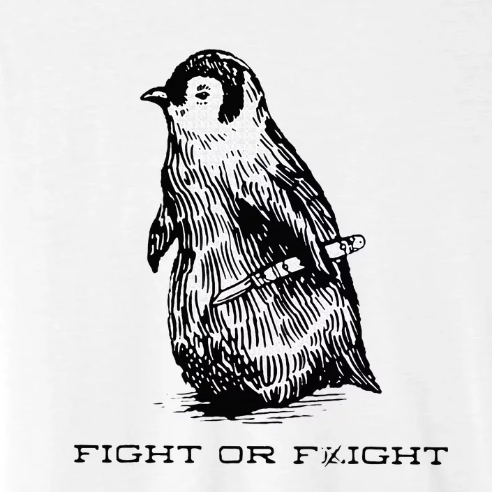 Fight or Flight Funny Penguin Pun Fight Or Flight Meme ChromaSoft Performance T-Shirt