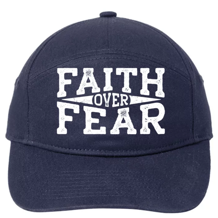 Faith Over Fear Christianity 7-Panel Snapback Hat