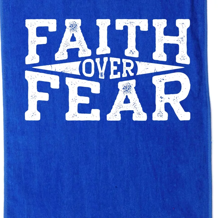 Faith Over Fear Christianity Platinum Collection Golf Towel