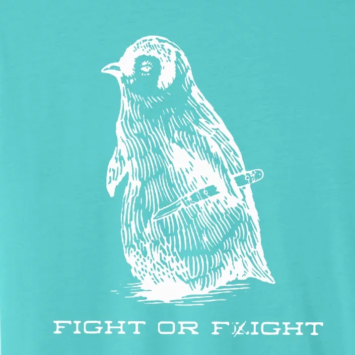 Fight or Flight Funny Penguin Pun Fight Or Flight Meme ChromaSoft Performance T-Shirt