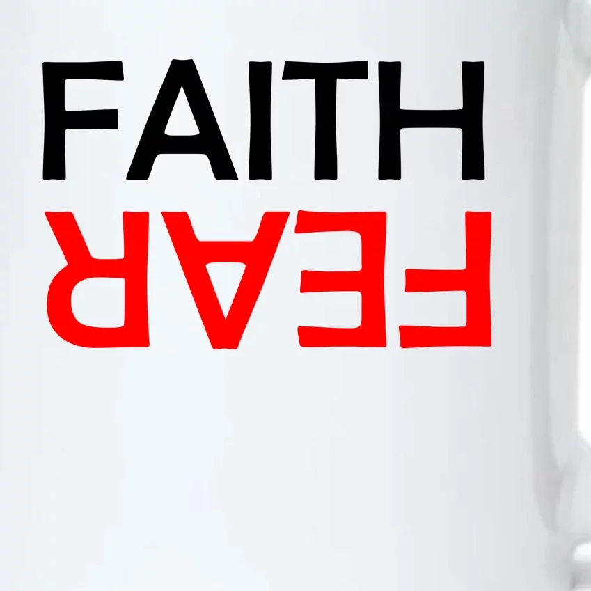 Faith Over Fear Black Color Changing Mug