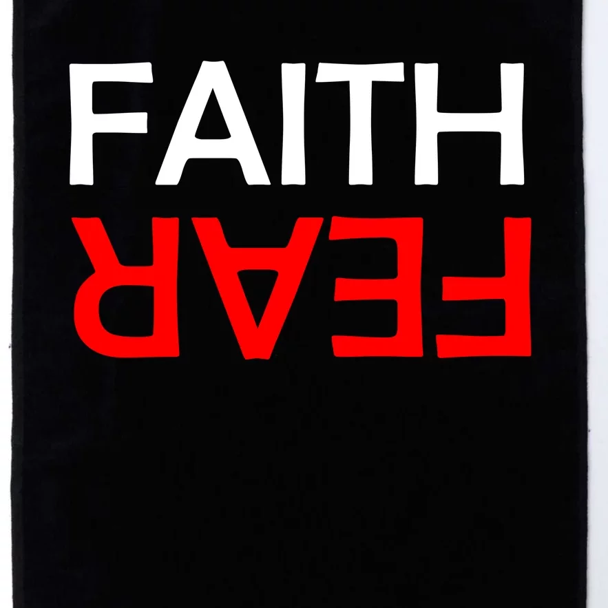 Faith Over Fear Platinum Collection Golf Towel