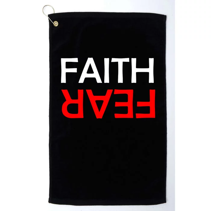 Faith Over Fear Platinum Collection Golf Towel