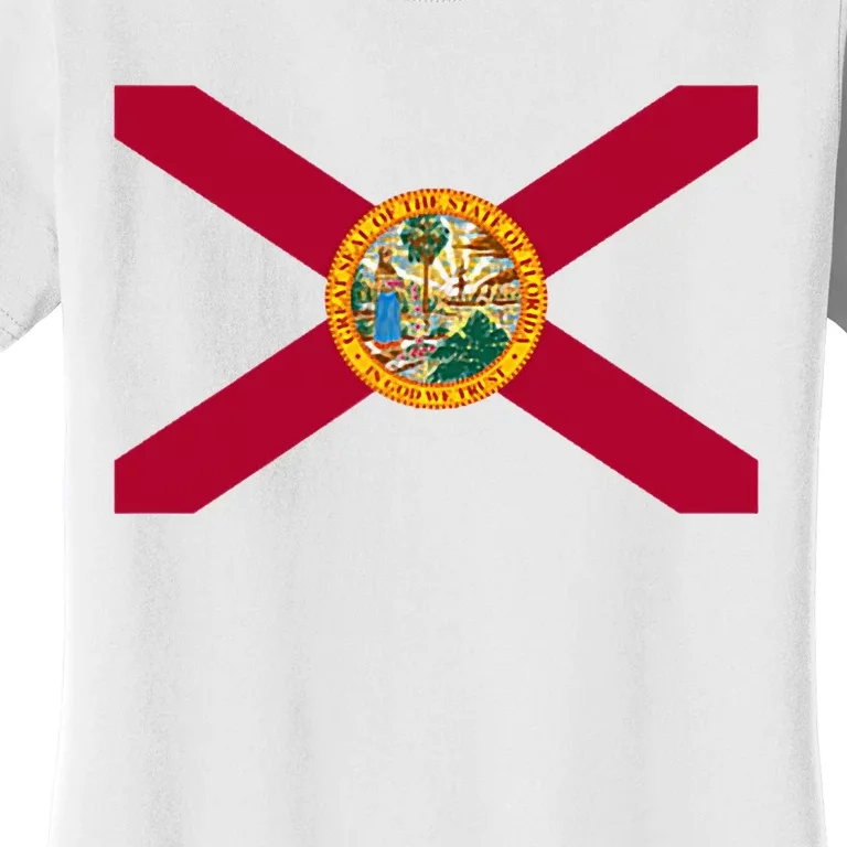 Flag Of Florida The Sunshine State Miami Orlando Tampa Women's T-Shirt