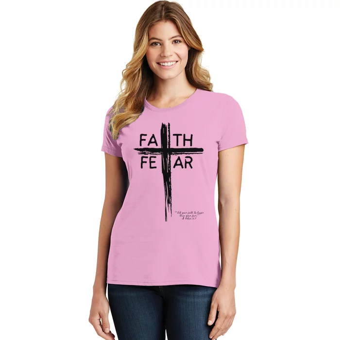 Faith Over Fear Inspirational Design Women's T-Shirt