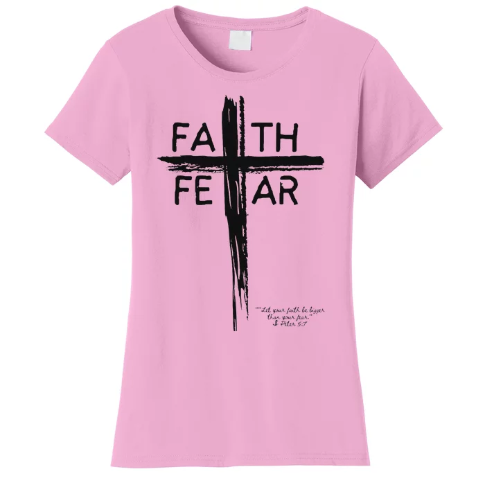 Faith Over Fear Inspirational Design Women's T-Shirt