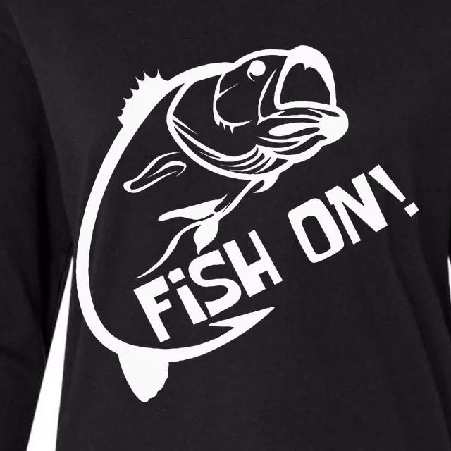 Fish On Fish Keeper Womens Cotton Relaxed Long Sleeve T-Shirt