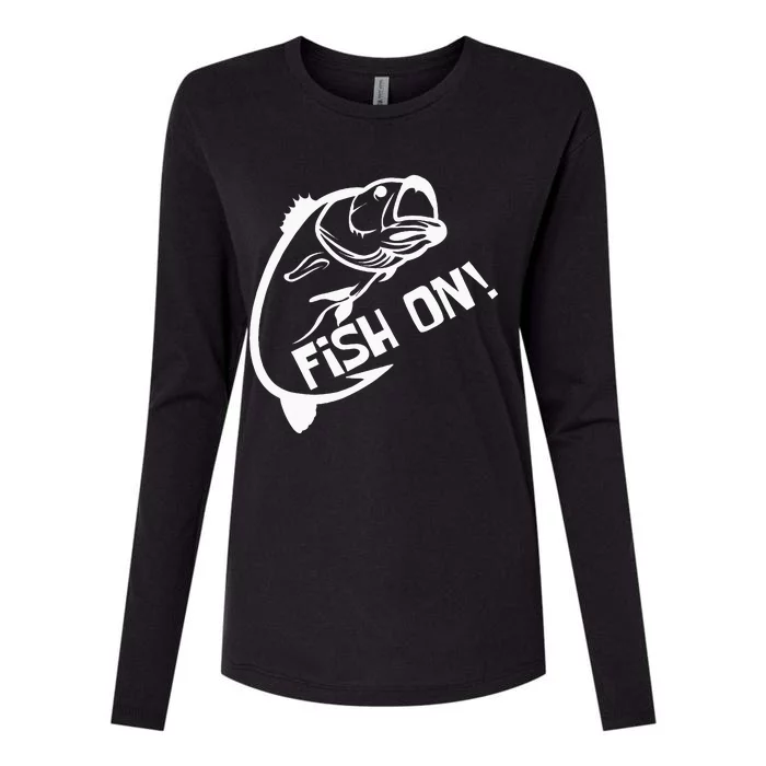 Fish On Fish Keeper Womens Cotton Relaxed Long Sleeve T-Shirt