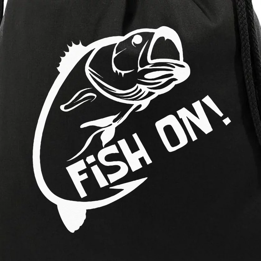 Fish On Fish Keeper Drawstring Bag