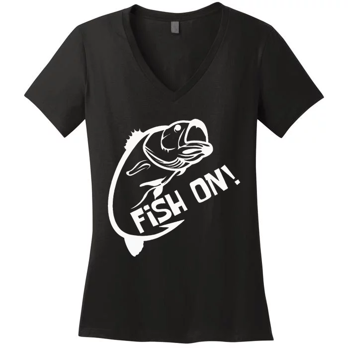 Fish On Fish Keeper Women's V-Neck T-Shirt