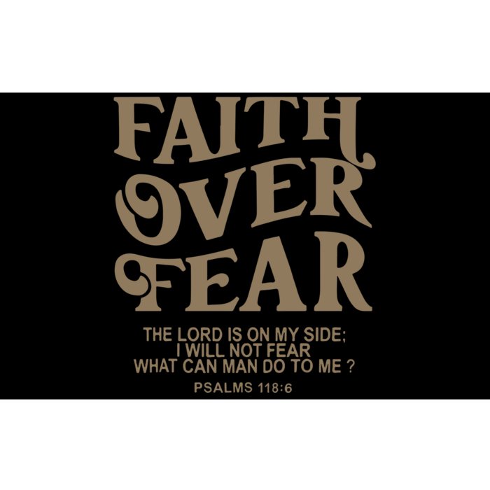 Faith Over Fear Christian Jesus Bumper Sticker