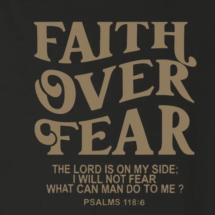 Faith Over Fear Christian Jesus Toddler Long Sleeve Shirt