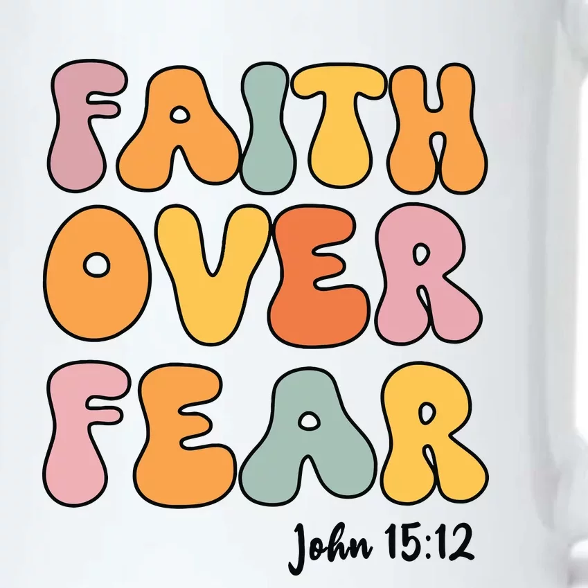 Faith Over Fear Christian Jesus Cute Teen Girl Black Color Changing Mug