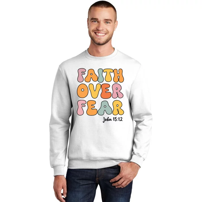 Faith Over Fear Christian Jesus Cute Teen Girl Sweatshirt