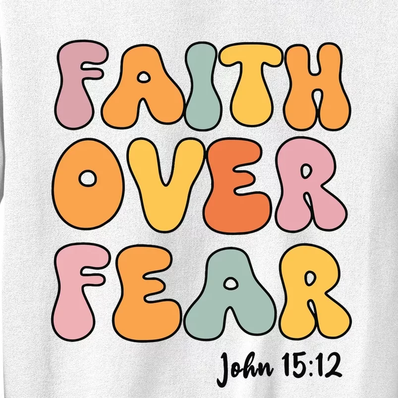 Faith Over Fear Christian Jesus Cute Teen Girl Sweatshirt