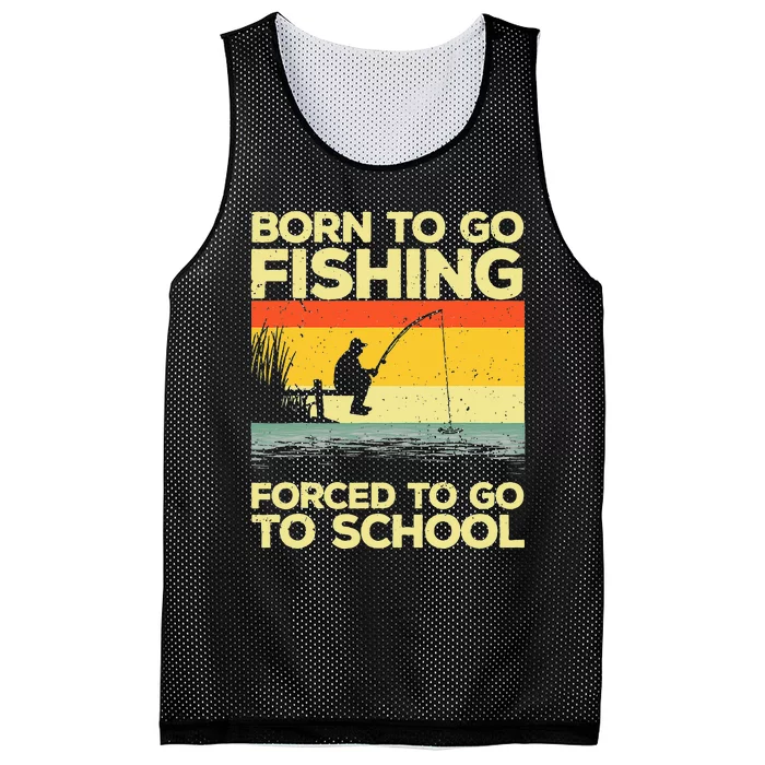 Fish On Funny Bass Fishing Vintage Fisherman Mesh Reversible Basketball Jersey Tank