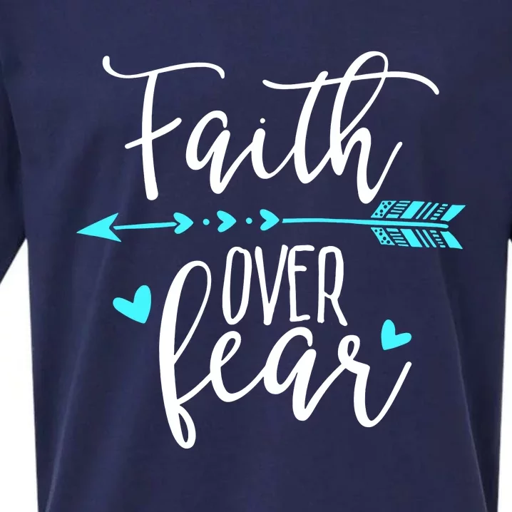 Faith Over Fear Sueded Cloud Jersey T-Shirt