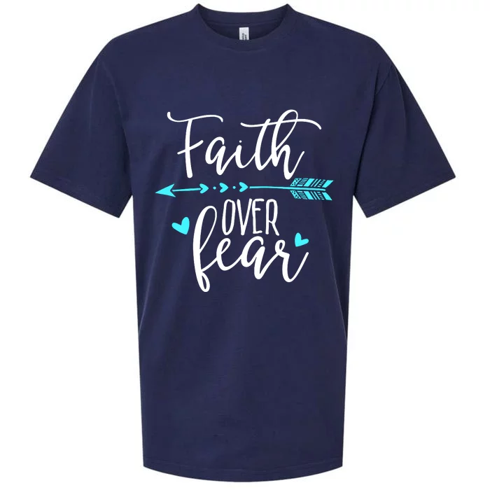 Faith Over Fear Sueded Cloud Jersey T-Shirt