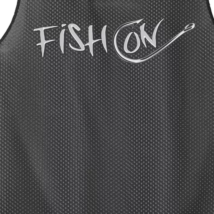 Fish On Fish Hook Mesh Reversible Basketball Jersey Tank