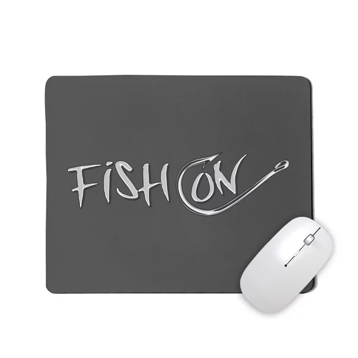 Fish On Fish Hook Mousepad