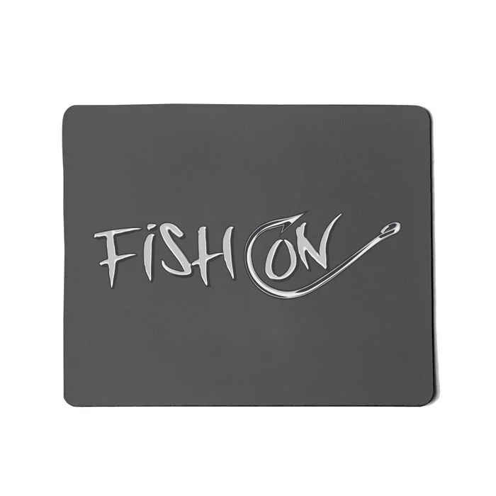 Fish On Fish Hook Mousepad