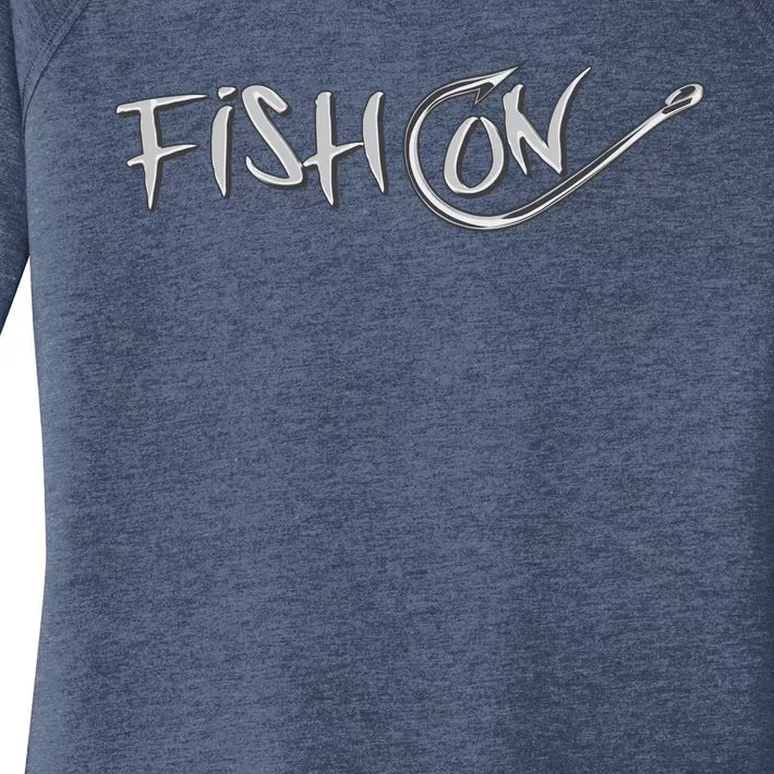 Fish On Fish Hook Women's Perfect Tri Tunic Long Sleeve Shirt