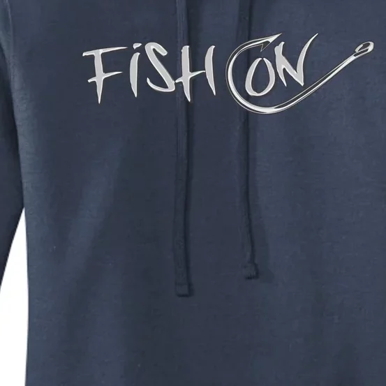 Fish On Fish Hook Women's Pullover Hoodie