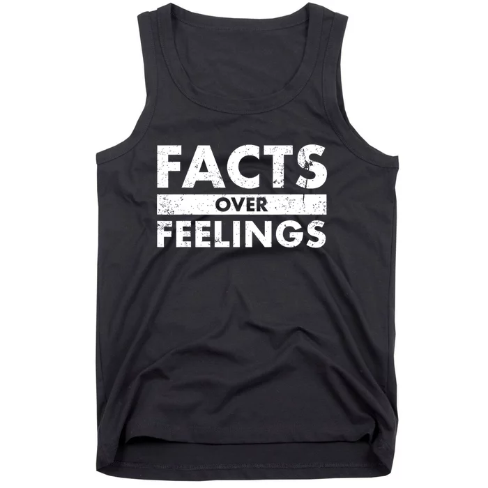 Facts Over Feelings Right Conservative Republican Political Tank Top