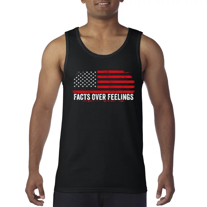 Facts Over Feelings Right Conservative Republican Political Tank Top