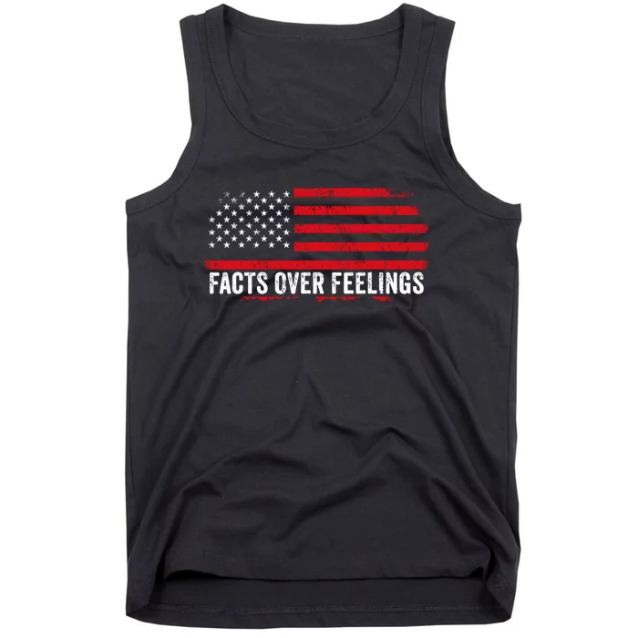 Facts Over Feelings Right Conservative Republican Political Tank Top