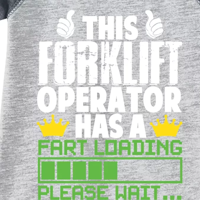 Forklift Operator Fart Loading Oddly Specific Funny Ironic Infant Baby Jersey Bodysuit