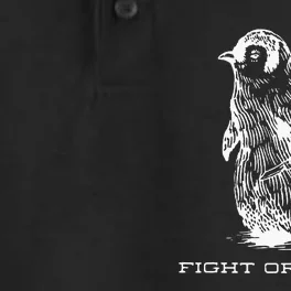 Fight Or Flight Funny Penguin Pun Fight Or Flight Dry Zone Grid Performance Polo