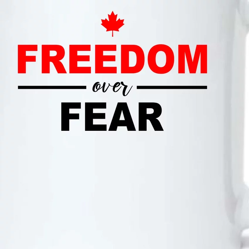 Freedom Over Fear Canada Black Color Changing Mug