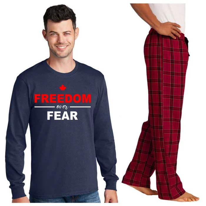 Freedom Over Fear Canada Long Sleeve Pajama Set