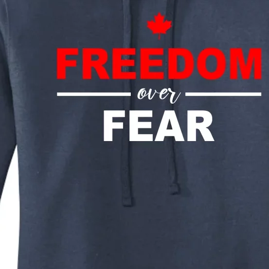 Freedom Over Fear Canada Women's Pullover Hoodie