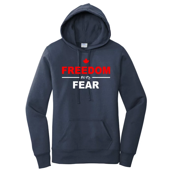 Freedom Over Fear Canada Women's Pullover Hoodie