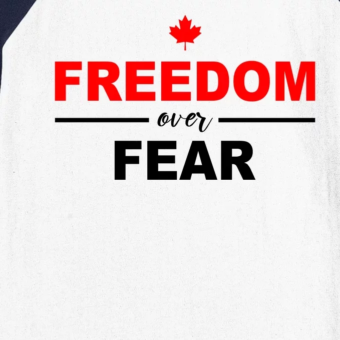 Freedom Over Fear Canada Baseball Sleeve Shirt