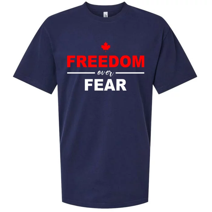 Freedom Over Fear Canada Sueded Cloud Jersey T-Shirt