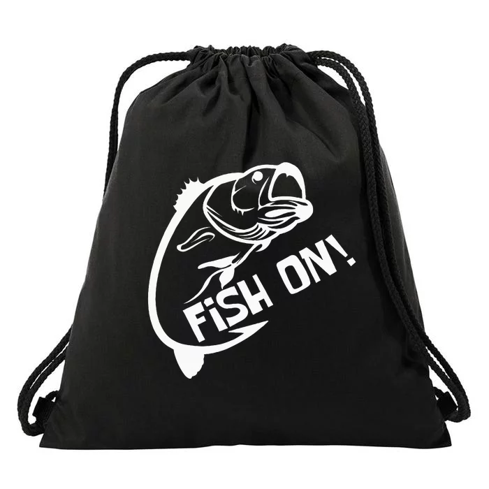 Fish On Fish Keeper Drawstring Bag